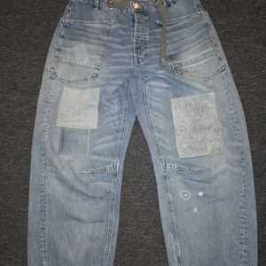 We The Free Moxy Barrell Jeans with Patchwork